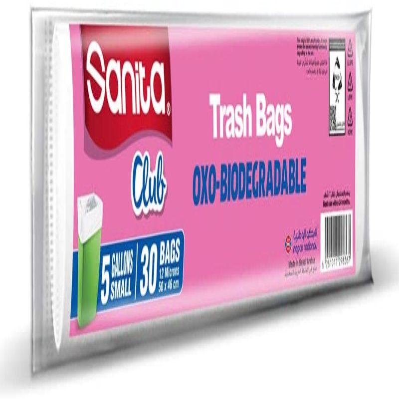 Sanita - Trash Bags Biodegradable 20 Gallons 15 Bags