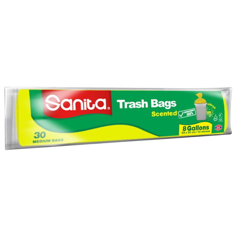 Sanita - Trash Bags Biodegradable 20 Gallons 15 Bags